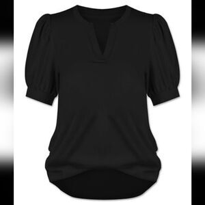 Loveu.Dear Puff-Sleeve Top sz Large